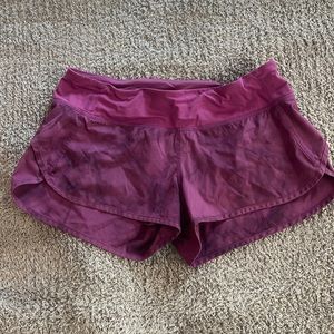 Lululemon running shorts size 6